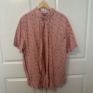 Foundry Men’s Casual Pink Button-Up - 3XL